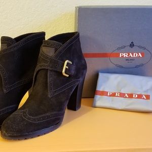 New Prada Suede Boots